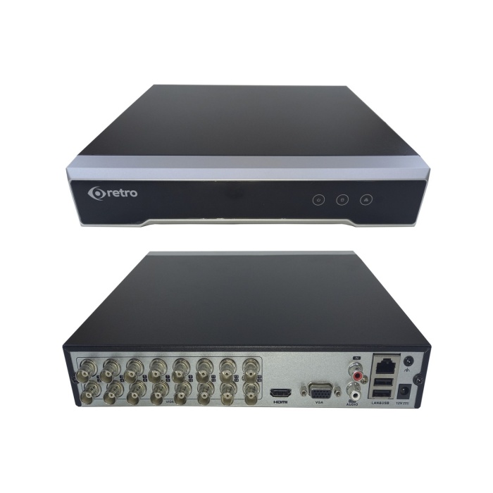 Retro RT-DVR7216 16 Kanal Hibrit DVR Kayıt Cihazı 6TB 1XSES 1XSATA