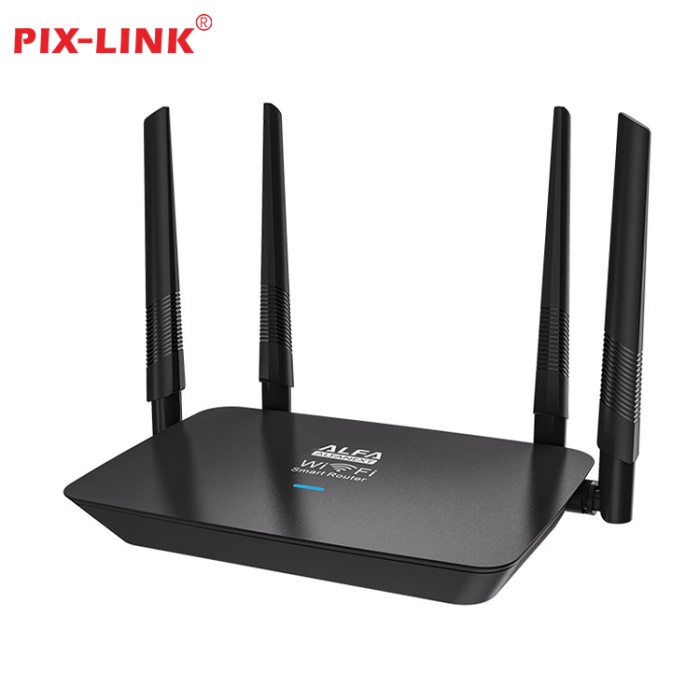PiX-LiNK LV-WR37 300Mbps 4 Anten Wireless-N Wireless Internet Ap Home WiFi Router
