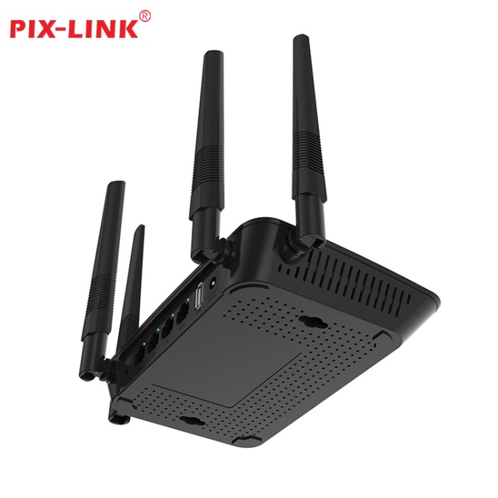 PiX-LiNK LV-WR37 300Mbps 4 Anten Wireless-N Wireless Internet Ap Home WiFi Router