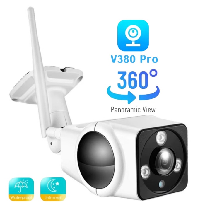 V380 PRO VN-50WF 3MP Wifi iP Kamera Su Geçirmez Bullet Güvenlik IR Görüşlü Dış Mekan Kablosuz IP Kamera