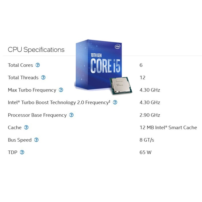 B12749 i5-10400F 16GB DDR4 RAM H410 CPU Fan Bundle Anakart Komple SET