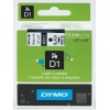 DYMO S0720530 D1 Yedek Şerit, 12 mm x 7 mt, Beyaz- Siyah (45013)