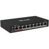 Hılook NS-0109P-60(B) 8 Port 10-100 8 Port PoE 60W +1 Port Megabit Uplink Poe Switch