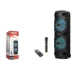KIMISO QS-1002 3000W Bluetooth Mikrofonlu Uzaktan Kumandalı Usb-Tfcard-Aux Müzik Çalar