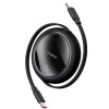 Baseus Free2 Draw Mini Siyah P10364500111-00 1Mt 100w PD Makaralı Type-C to Type-C Şarj Kablosu