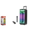 KIMISO QS4230 Mikrofonlu 8 Bluetooth Speaker Uzaktan Kumandalı 2x8 265-300-675MM Usb-TfCard