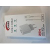 ELBA ELB-43 25W 2li USB Başlık TYPE-C Kablolu Set Hızlı Şarj Akım Koruma