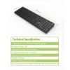 Acer OAK920 Q Usb SİYAH 1.8mt  Kablolu Klavye-Tek Tuş Hesap Makinalı (Sessiz Tuş)