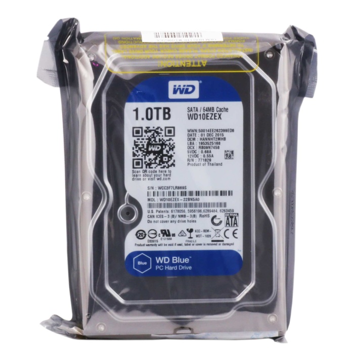 Wd 1Tb Blue 3,5 64Mb 7200Rpm WD10EZEX Harddisk