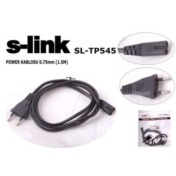 S-link SL-TP545 1.5mt 0.75mm Teyp Power Kablosu