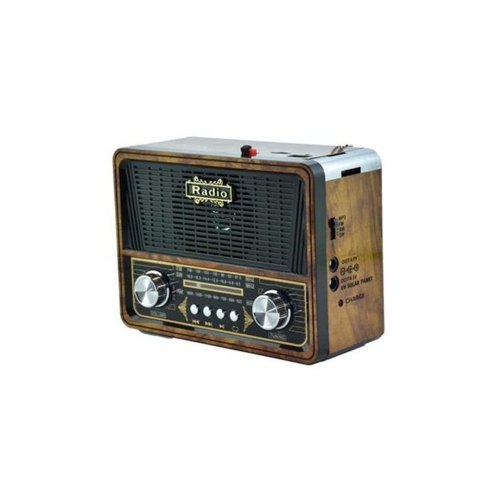 Everton Rt-659  Bluetooth Fm-Usb-Tf-Aux Şarjlı Nostaljik Radyo