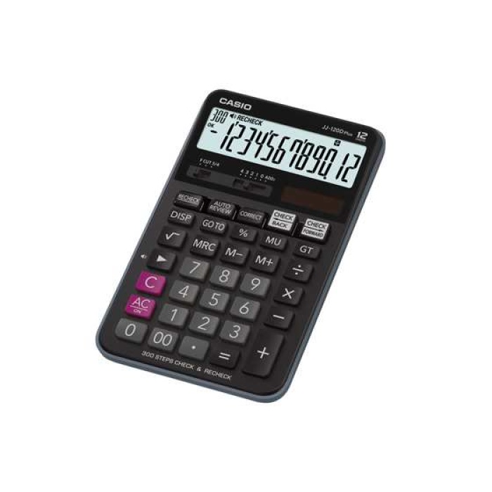 Casio JJ-120D Plus İşlem Kontrollü 12 Hane Masa Üstü Hesap Makinesi