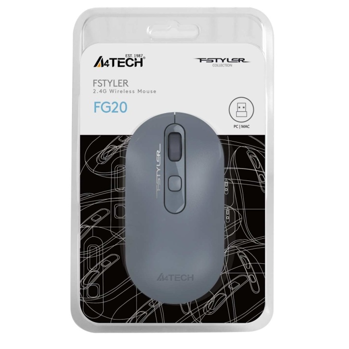 A4 Tech Fg20 Mavi Nano Kablosuz Optik 2000 Dpi Mouse