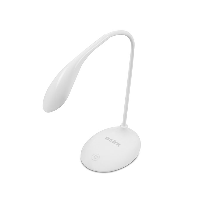 S-link SL-8725 Beyaz 14 LED Şarjlı 500mAh Taşınabilir Masa Lambası