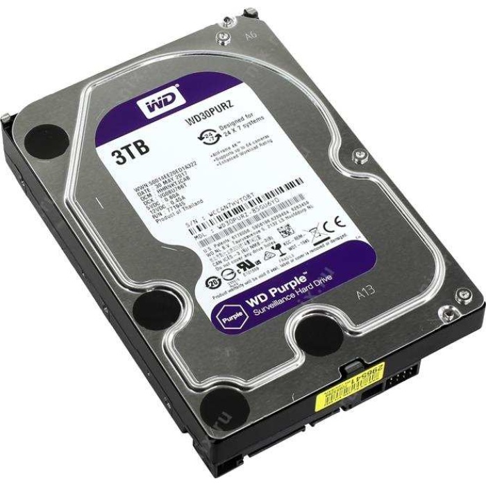 Wd 3Tb Purple 3,5  64Mb 5400Rpm Wd30Purz Harddisk