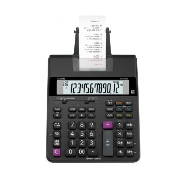 Casio HR-150RC-DC 12 Hane Şeritli Hesap Makinesi