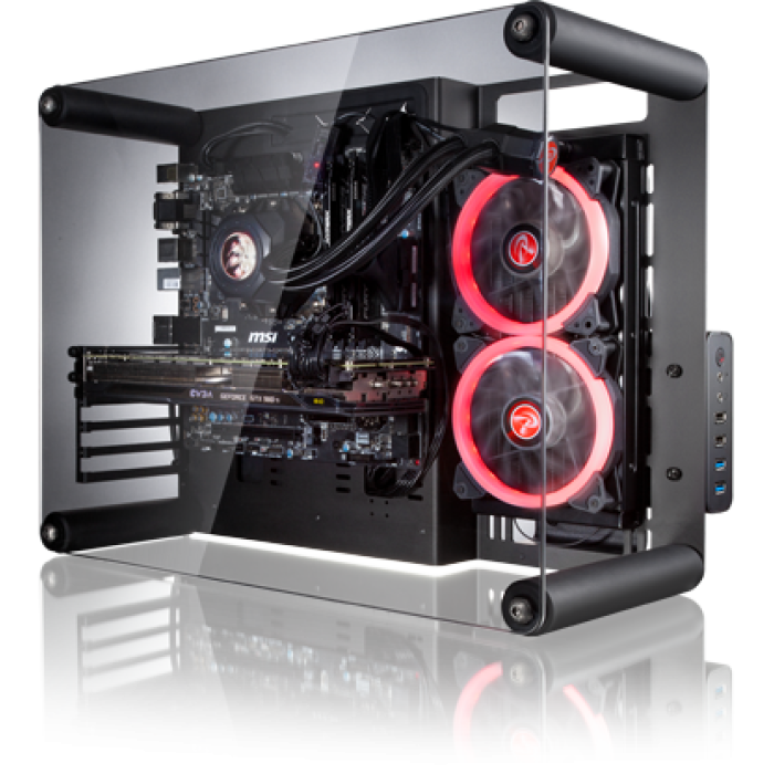 PowerBoost VK-V02m 350w Kulplu USB 3.0 Micro ATX Siyah Kasa