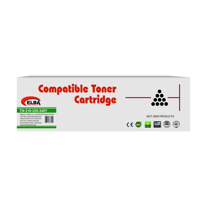 OfisPc Brother TN-340Y Muadil Sarı Toner TN-310Y-TN-320Y 4150-4570-9460-9560