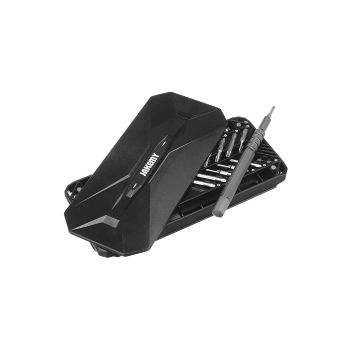 Jakemy Jm-8175 Hassas Tornavida Seti Protech Mıknatıslı 50 Parça uç 1 Tornavida Siyah
