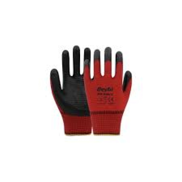 Beybi Nitril PMK PN5 Kırmzı Siyah 10 Beden 12li Paket