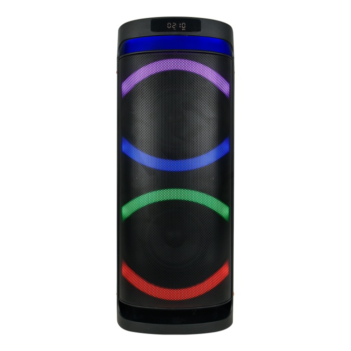 Mikado MD-260KP Rms 35W+35W 12V5.5AH RGB Işıklı USB-TF-FM-BT-TWS Kablosuz Mikrofonlu Anfi