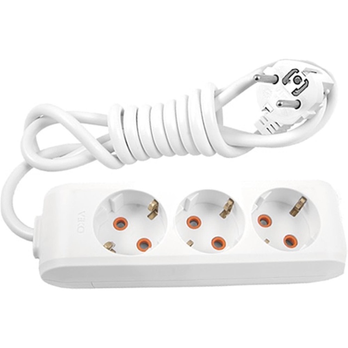 Viko Multi-Let VM33ANH  3lü 3mt Topraklı Anahtarlı Grup Priz 90117303