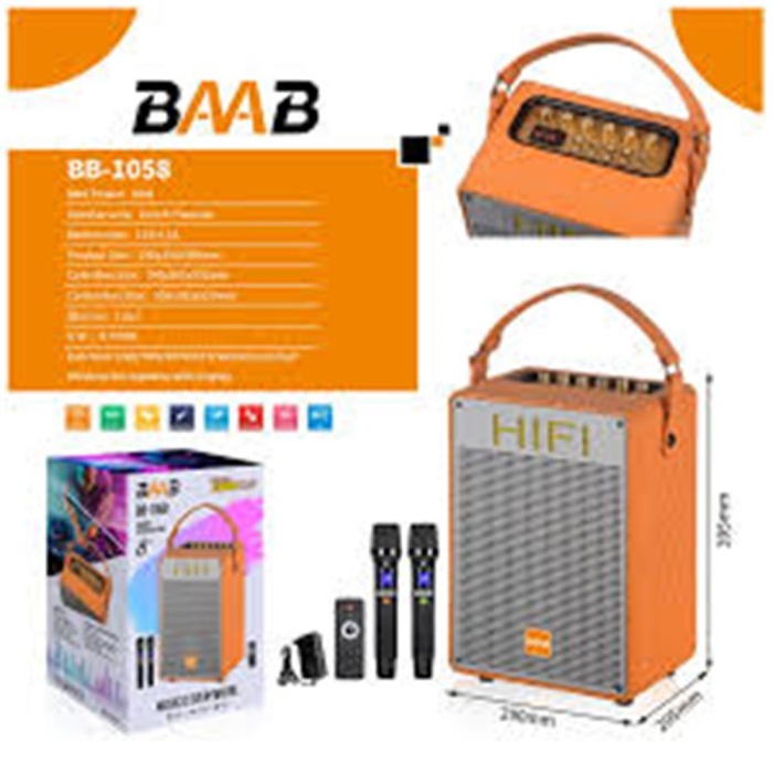 BB-1058 8 Uzaktan Kumandalı  Bluetoth -Usb-Tf-Bt-Fm-Aux 8 1500w Speaker