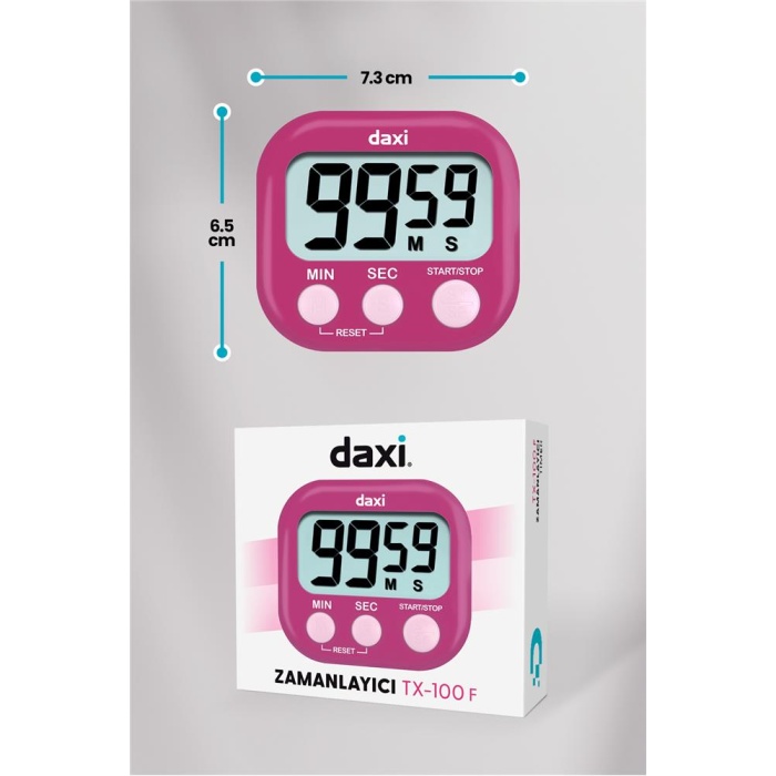 Daxi TX-100 Fuşya Kronometre