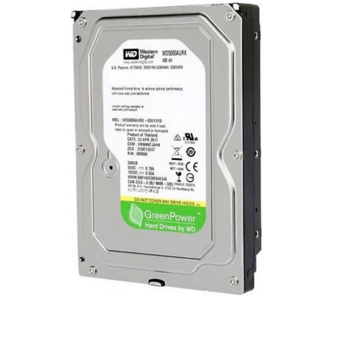 Wd 500Gb WD5000AURX SATA 3.0 5400 3.5 RPM Hard Disk