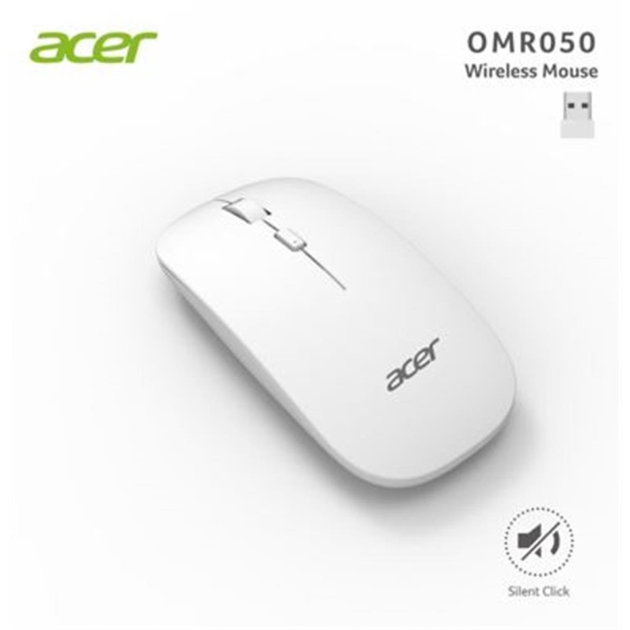 Acer Omr050 Beyaz Kablosuz Sessiz Tuşlu  Mouse 1000-1200-1600 DPI