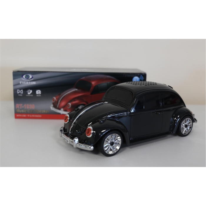 EVERTON RT-1939 Siyah Arabalı  Bluetooth Fm-Usb-Tf-Aux Şarjlı Nostaljik Radyo