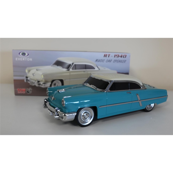 EVERTON RT-1940 Mavi Bluetooth Fm-Usb-Tf-Aux Şarjlı Nostaljik Radyo