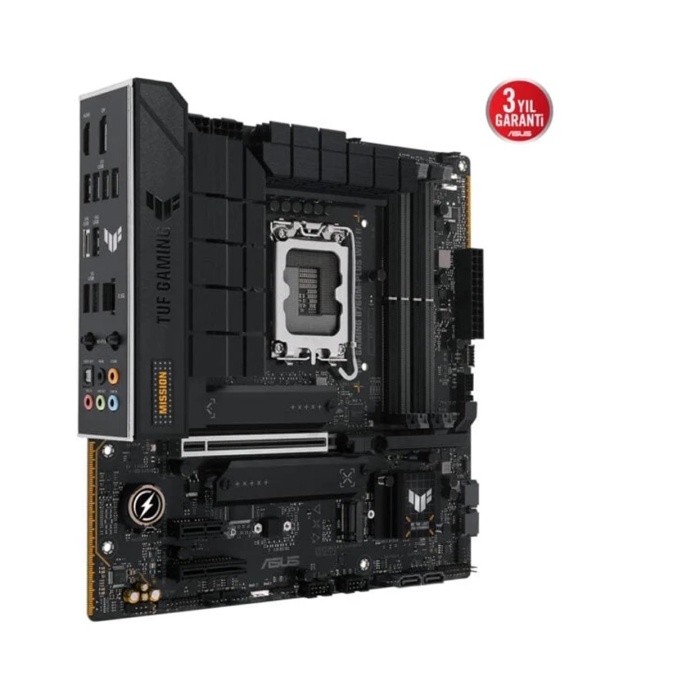 Asus TUF Gaming B760M-PLUS WIFI II 7800MHz(OC) DDR5 SOKET LGA1700 M.2 HDMI DP mATX Anakart