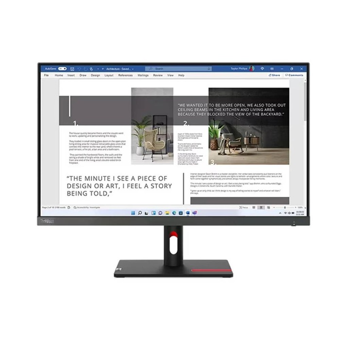 Lenovo 27 ThinkVision S27i-30 63DFKAT4TK IPS 100 Hz 4ms HDMI VGA Monitör