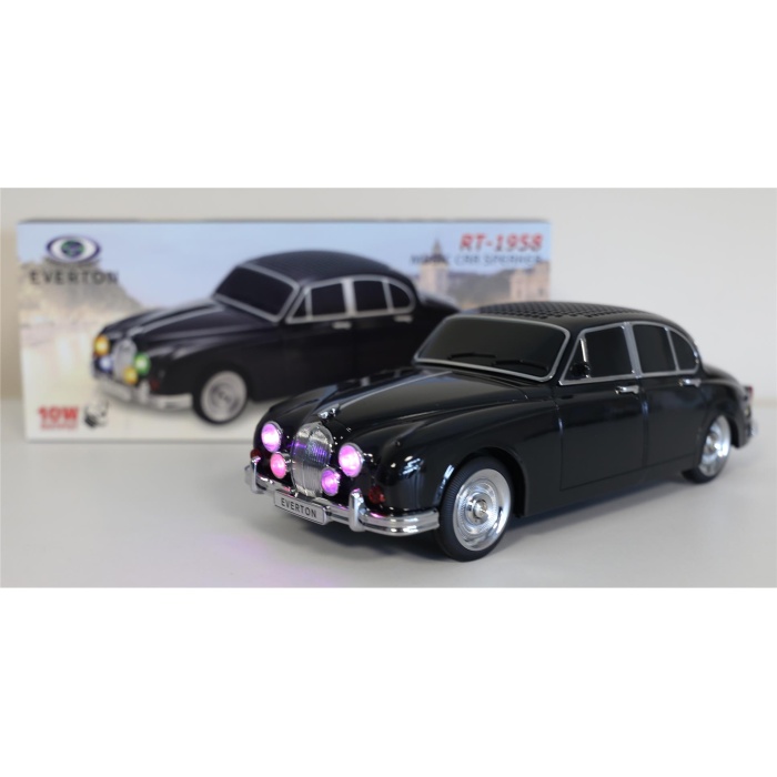 EVERTON RT-1958 Siyah Arabalı  Bluetooth Fm-Usb-Tf-Aux Şarjlı Nostaljik Radyo