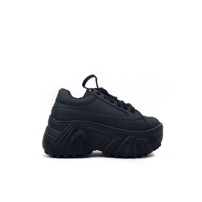 Basskan Yeni Şann Siyah Yüksek Taban Sneaker Spor Ayakkabı Sp151