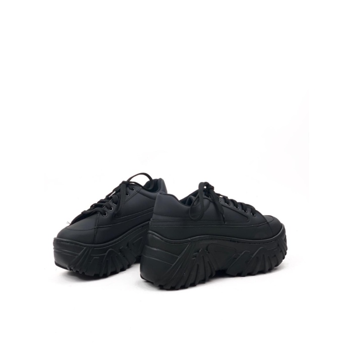Basskan Yeni Şann Siyah Yüksek Taban Sneaker Spor Ayakkabı Sp151