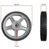 Çim Biçme Makinesi Tekeri Metal Bilyalı 20 cm