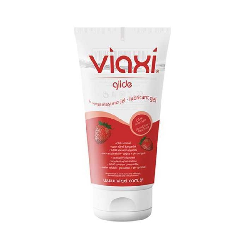 Viaxi Glide Çilek Aromalı Kayganlaştırıcı Jel 100 ml.
