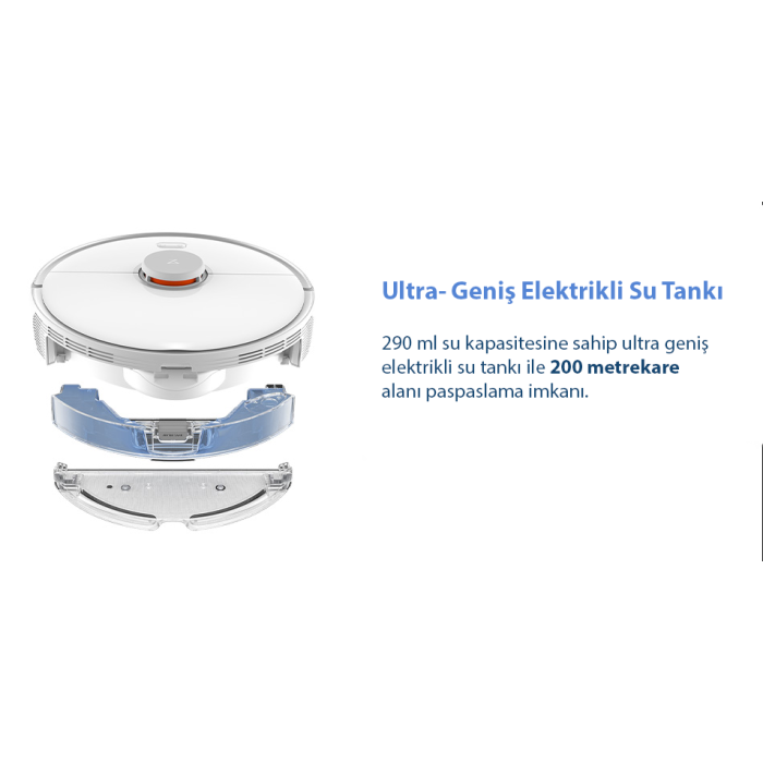 Roborock S5 Max Robot Süpürge Beyaz