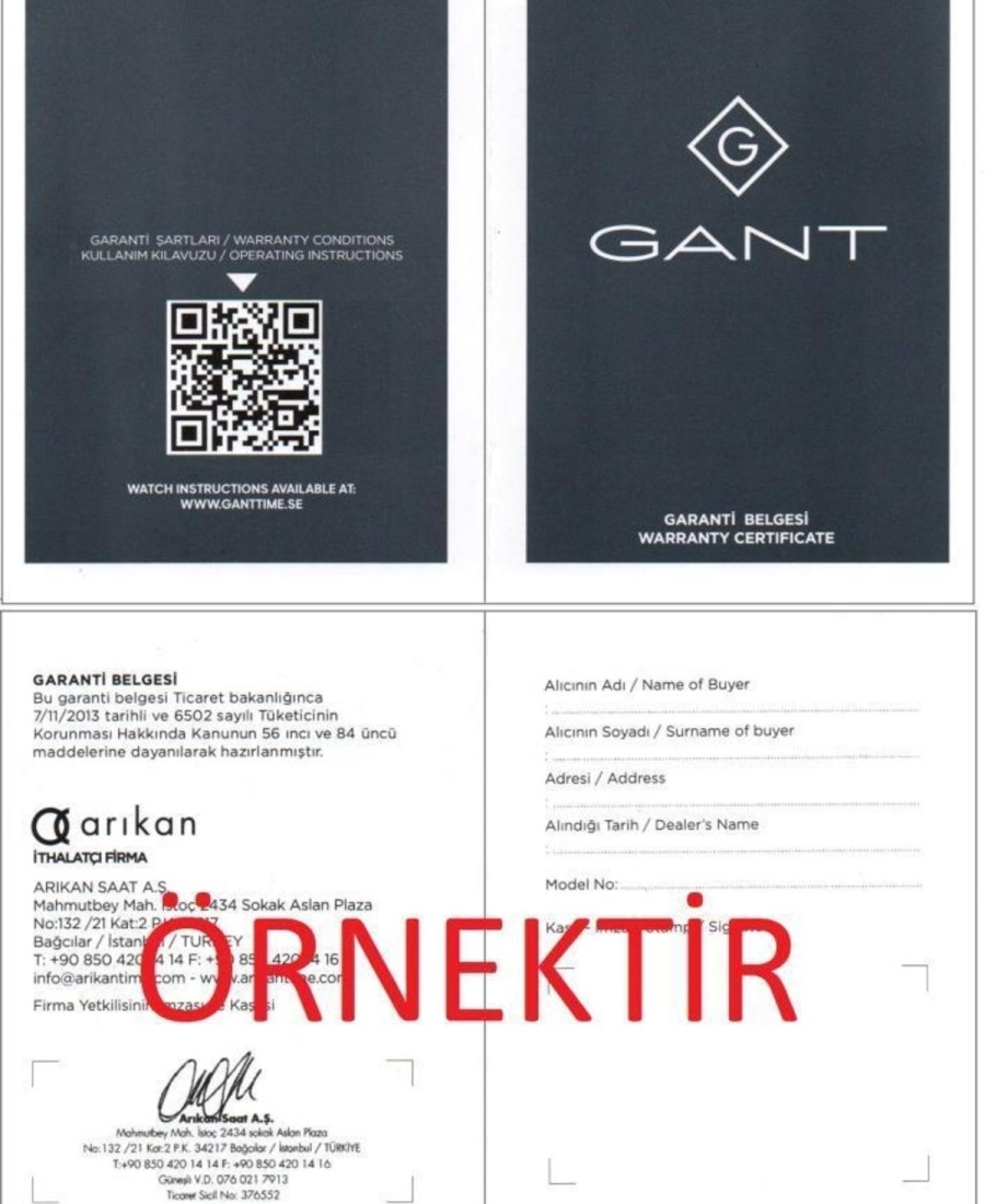 G163011 Gant Erkek Kol Saati