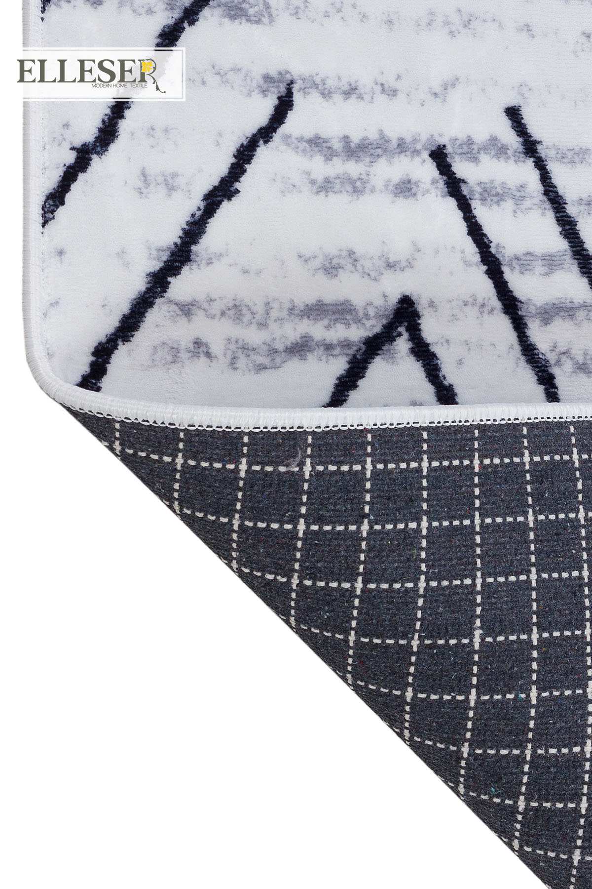 Beyaz Büküm Puffy Signature Yıkanabilir Halı