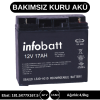 İNFOBATT 12V 17AH KURU TİP AKÜ