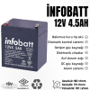 İNFOBATT 12V 4,5AH KURU TİP AKÜ