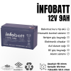 İNFOBATT 12V 9AH KURU TİP AKÜ