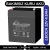 LEOCH 12V 4,5AH KURU TİP AKÜ