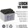 LEOCH 12V 40AH KURU TİP AKÜ