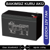 LEOCH 12V 7AH KURU TİP AKÜ