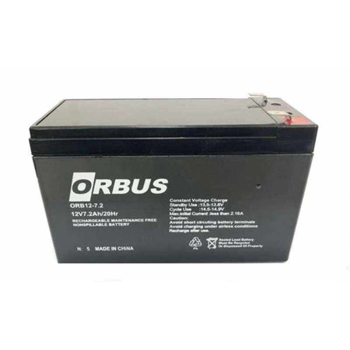 ORBUS 12V 7,2AH KURU TİP AKÜ