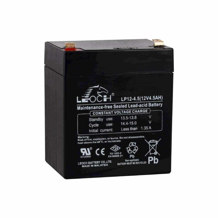 LEOCH 12V 4,5AH KURU TİP AKÜ
